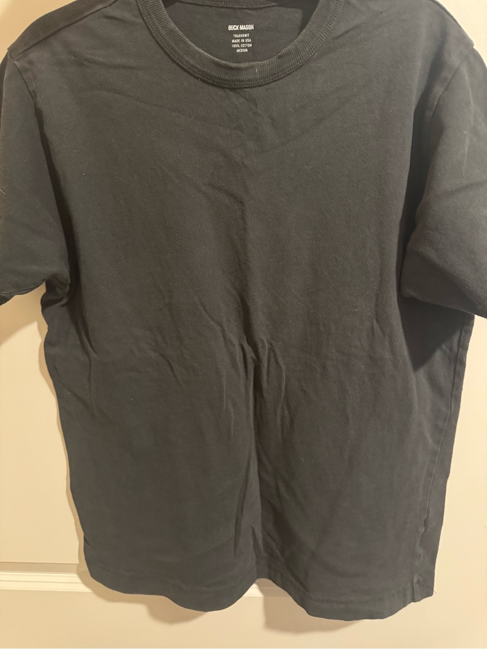 Buck Mason Black Short Sleeve Crewneck Tee